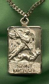 St. Michael Rectangular Medal Gold Filled