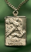 St. Michael Rectangular Medal Gold Filled