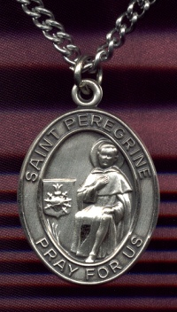 Oval Sterling St. Peregrine Medal