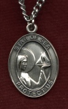 Oval Star Of The Sea Sterling Medal