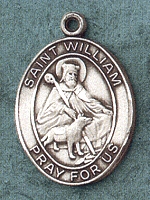 St. William Sterling Oval Medal 1In.