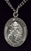 St. Dennis Sterling Medal 1 Inch