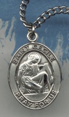 St. Cecile Sterling Oval Medal