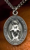 1 In. Miraculous Sterling Medal