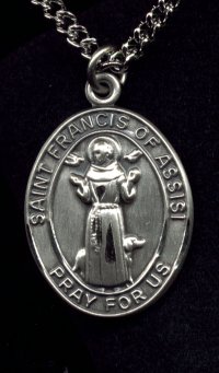 St. Francis Assisi Sterling Medal