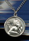 Raphael's Angel Medal 13/16 In. Sterling