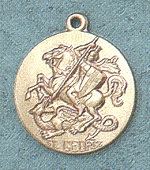 St. George Gold Filled Medal 