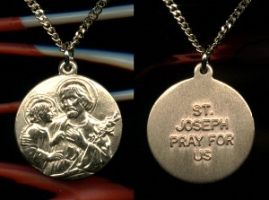 St. Joseph & Child Gold Filled Medal