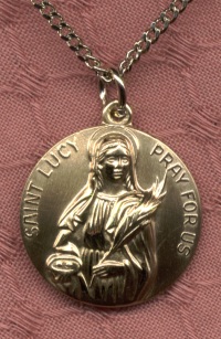 St. Lucy Gold Filled Medal