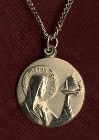 Star Of The Sea Gold Filled Medal