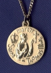 St. Thomas More Medal Gold Filled