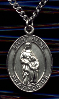 St. Anne Oval Sterling Medal