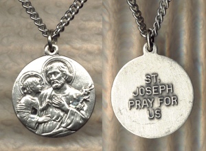 St. Joseph & Child Sterling Medal