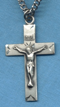 1 3/8 Inch Sterling Crucifix