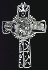 Pewter St. Brendan Cross