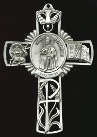 Pewter St. Peregrine Cross