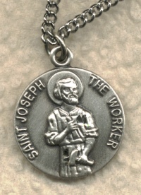 St. Joseph The Worker Sterling Medal