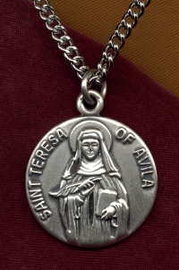 Sterling St. Teresa Of Avila Medal