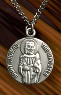 St. Thomas The Apostle Sterling Medal