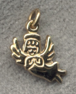 Small Angel, 14Kt. Gold Medal