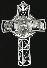 Pewter St. Rita Cross