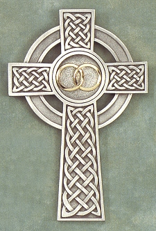 Wedding/Anniversary Celtic Cross in Pewter