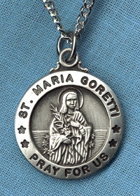 St. Maria Goretti Sterling Medal