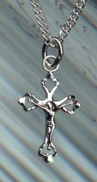 Small Filigree Crucifix in Sterling