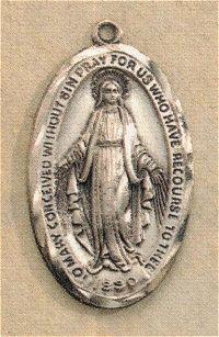 Large Miraculous Medal in Sterling