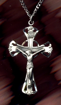 Small  Frame Crucifix Sterling