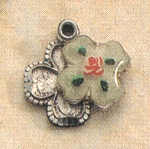 Enameled 4-Way Medal Sterling