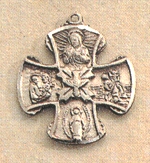 Petite Sterling 4-Way Medal