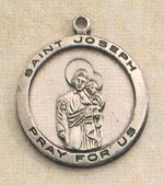 St. Joseph Medal in Sterling