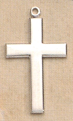 Polished Cross in Sterling 1 In.