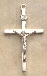 Slender Crucifix in Sterling