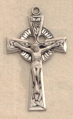 1 1/2 In. Celtic Crucifix in Sterling