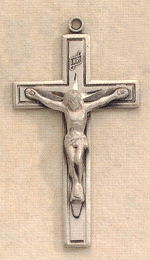 Sterling Crucifix 1 1/2 In.