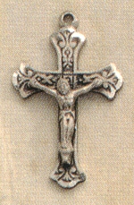 Ornate Crucifix 3/4 In. Sterling