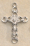 Heart Filigree Crucifix in Sterling