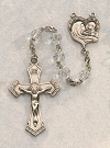 Crystal Rhinestone Rosary in Sterling 7mm