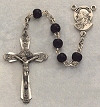 Black Wood Children's Rosary w/Sterling