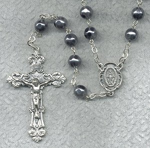 Hematite Glass Rosary