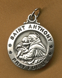 St. Anthony Sterling Medal 5/8 In.