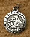 St. Anthony Sterling Medal 5/8 In.