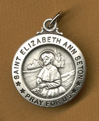 St. Elizabeth Ann Seton Sterling Medal 5/8 In.