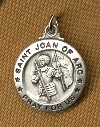 St. Joan of Arc Sterling Medal 5/8 In.