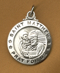 St. Matthew Sterling Medal 5/8 In.