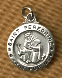 St. Peregrine Sterling Medal 5/8 In.