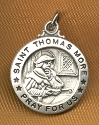 St. Thomas More Sterling Medal 5/8 In.