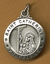 St. Catherine of Sienna Sterling Medal 5/8 In.